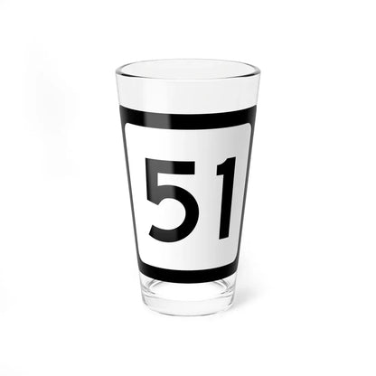 WV-51 (Virginia) (Road Sign) Pint Glass 16oz 16oz - Go Mug Yourself