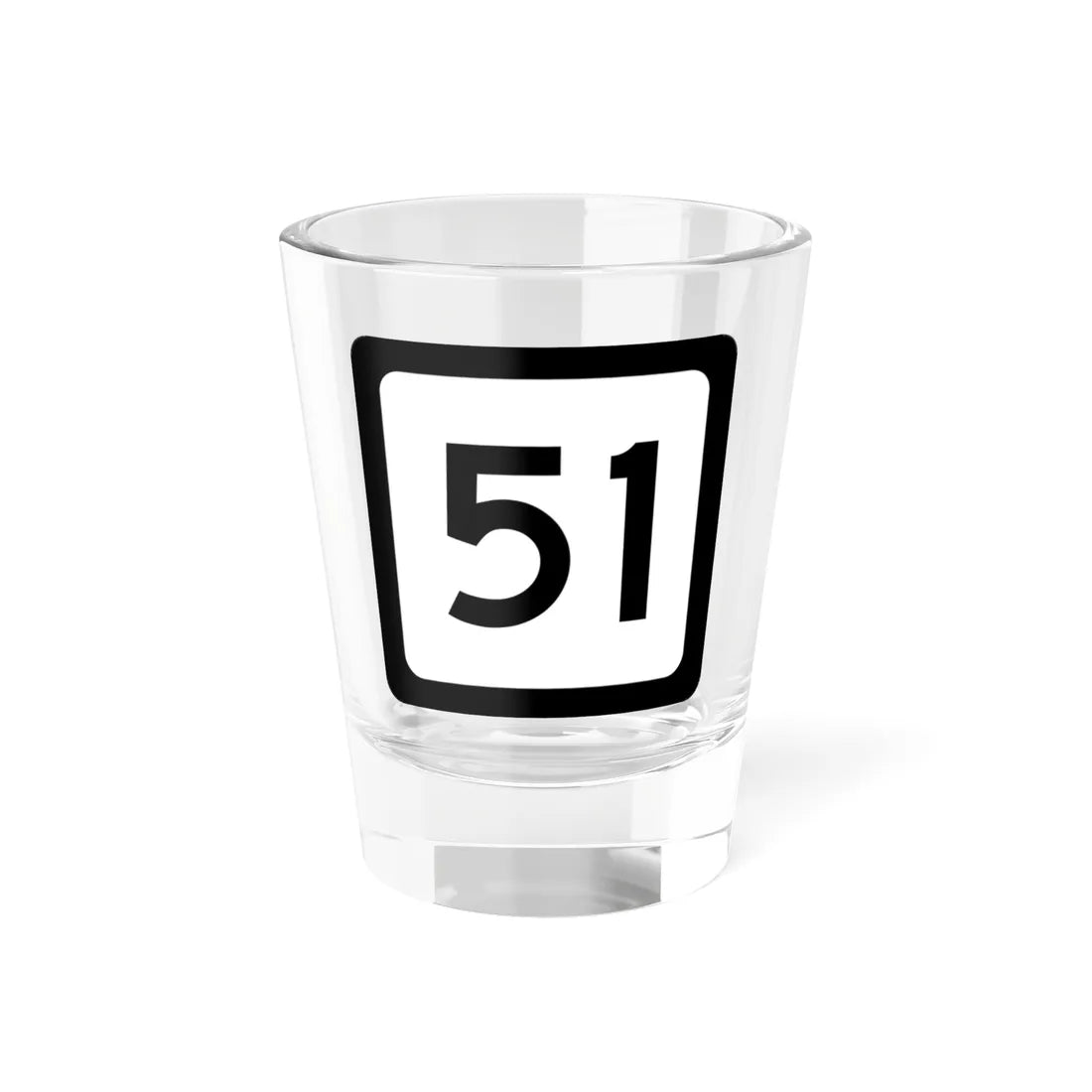 WV-51 (Virginia) (Road Sign) Shot Glass 1.5oz 1.5oz - Go Mug Yourself