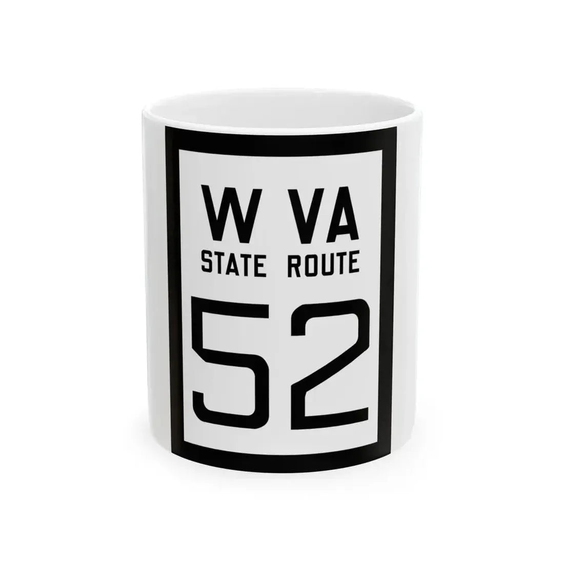 WV-52 1922 (Virginia) (Road Sign) White Coffee Mug 11oz - Go Mug Yourself