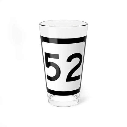 WV-52 (Virginia) (Road Sign) Pint Glass 16oz 16oz - Go Mug Yourself