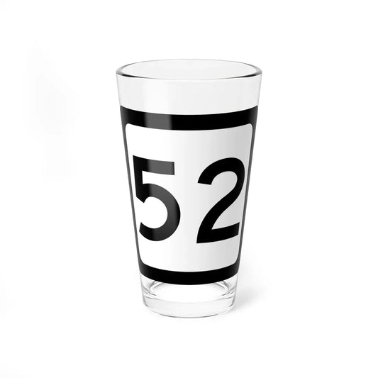 WV-52 (Virginia) (Road Sign) Pint Glass 16oz 16oz - Go Mug Yourself