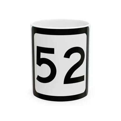 WV-52 (Virginia) (Road Sign) White Coffee Mug 11oz - Go Mug Yourself