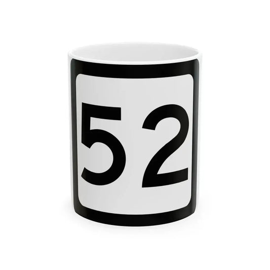 WV-52 (Virginia) (Road Sign) White Coffee Mug 11oz - Go Mug Yourself