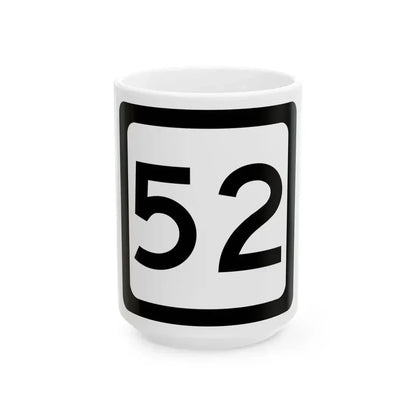 WV-52 (Virginia) (Road Sign) White Coffee Mug 15oz - Go Mug Yourself