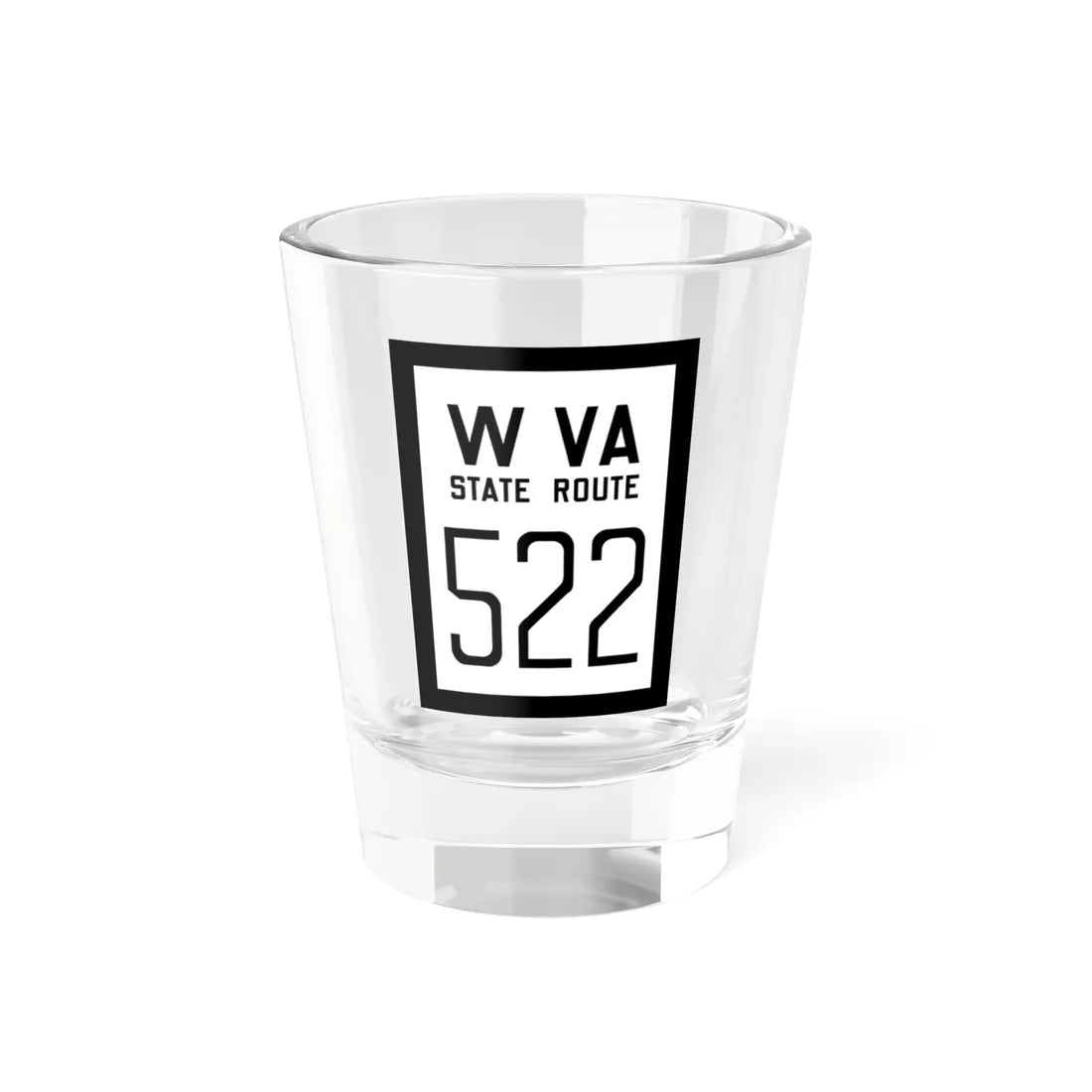 WV-522 1922 (Virginia) (Road Sign) Shot Glass 1.5oz 1.5oz - Go Mug Yourself