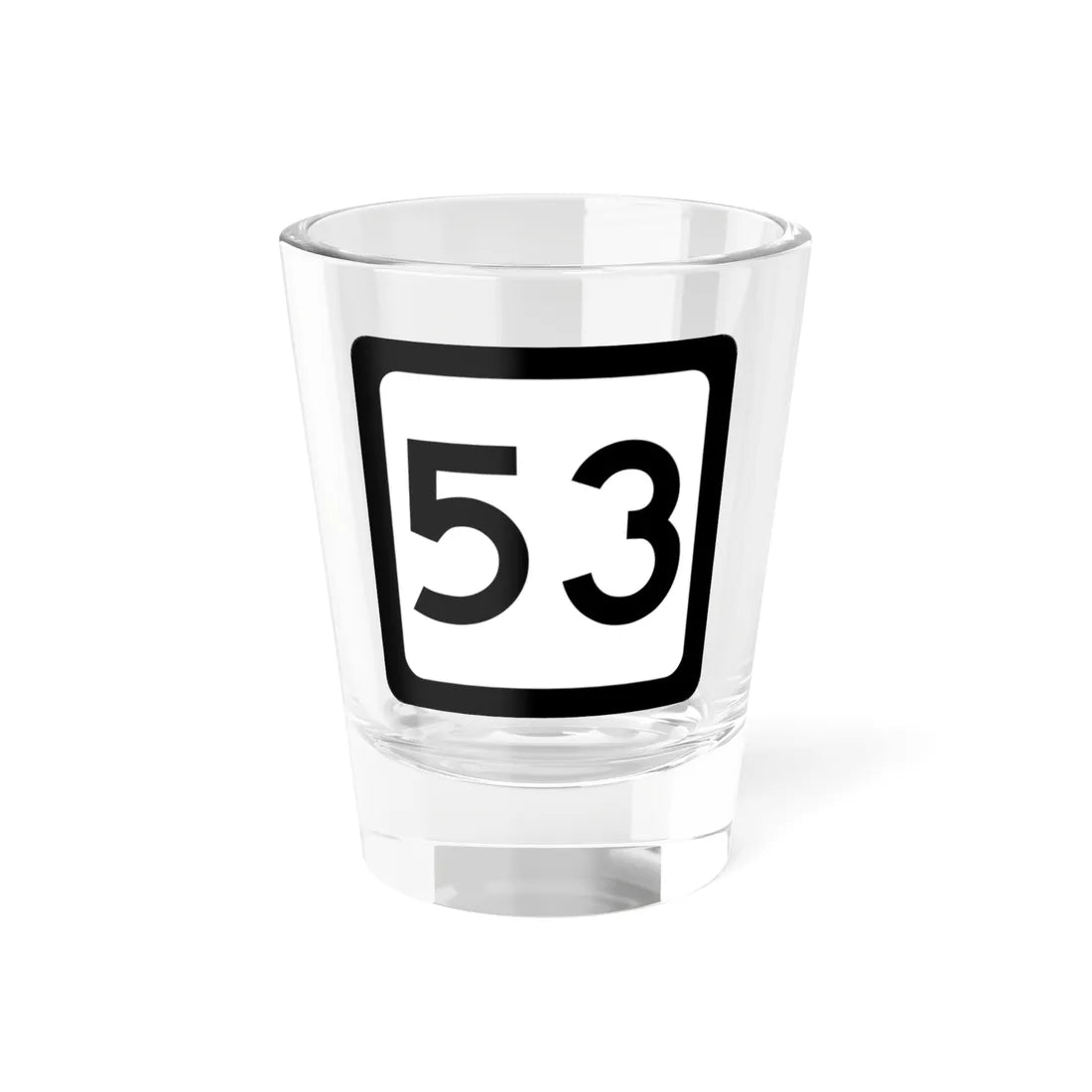 WV-53 (Virginia) (Road Sign) Shot Glass 1.5oz 1.5oz - Go Mug Yourself