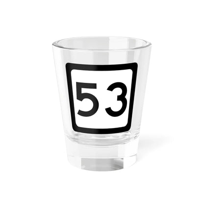 WV-53 (Virginia) (Road Sign) Shot Glass 1.5oz 1.5oz - Go Mug Yourself