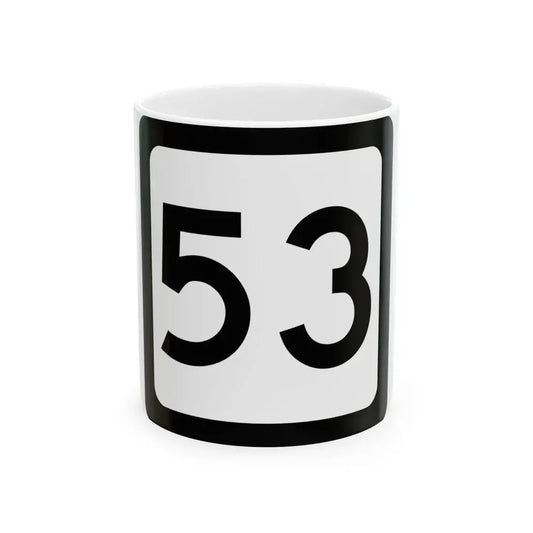 WV-53 (Virginia) (Road Sign) White Coffee Mug 11oz - Go Mug Yourself