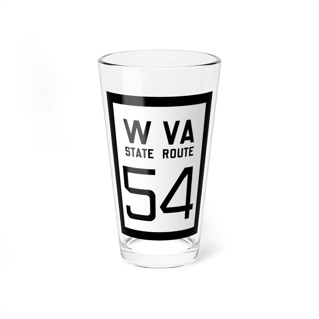 WV-54 1922 (Virginia) (Road Sign) Pint Glss 16oz 16oz - Go Mug Yourself