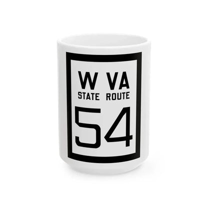 WV-54 1922 (Virginia) (Road Sign) White Coffee Mug 15oz - Go Mug Yourself