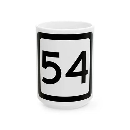WV-54 (Virginia) (Road Sign) White Coffee Mug 15oz - Go Mug Yourself