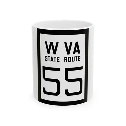 WV-55 1922 (Virginia) (Road Sign) White Coffee Mug 11oz - Go Mug Yourself