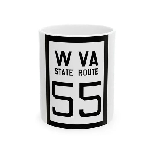 WV-55 1922 (Virginia) (Road Sign) White Coffee Mug 11oz - Go Mug Yourself