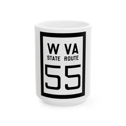 WV-55 1922 (Virginia) (Road Sign) White Coffee Mug 15oz - Go Mug Yourself