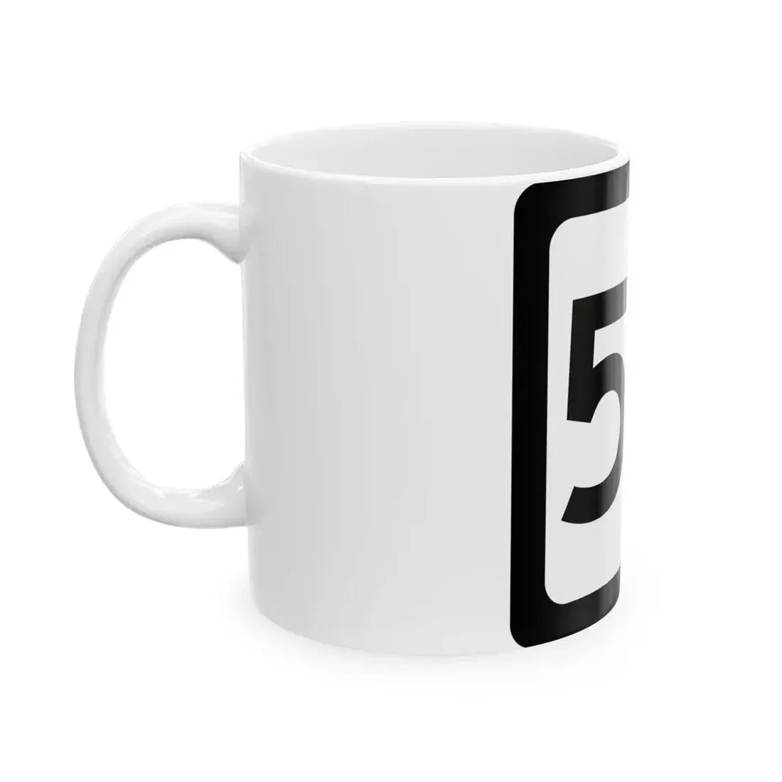 WV-55 (Virginia) (Road Sign) White Coffee Mug - Go Mug Yourself