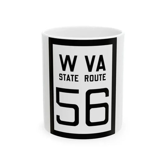 WV-56 1922 (Virginia) (Road Sign) White Coffee Mug 11oz - Go Mug Yourself
