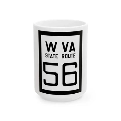 WV-56 1922 (Virginia) (Road Sign) White Coffee Mug 15oz - Go Mug Yourself