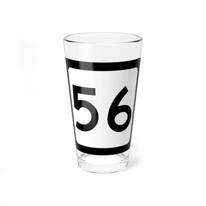 WV-56 (Virginia) (Road Sign) Pint Glass 16oz 16oz - Go Mug Yourself