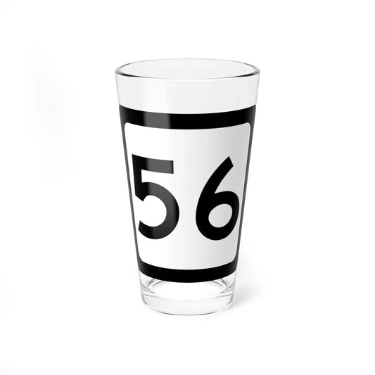 WV-56 (Virginia) (Road Sign) Pint Glass 16oz 16oz - Go Mug Yourself