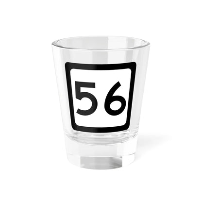 WV-56 (Virginia) (Road Sign) Shot Glass 1.5oz 1.5oz - Go Mug Yourself
