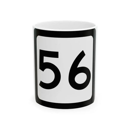 WV-56 (Virginia) (Road Sign) White Coffee Mug 11oz - Go Mug Yourself