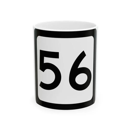 WV-56 (Virginia) (Road Sign) White Coffee Mug 11oz - Go Mug Yourself