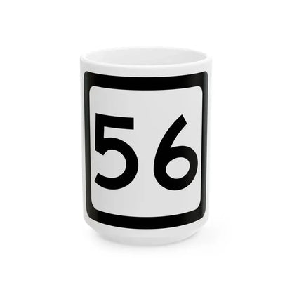 WV-56 (Virginia) (Road Sign) White Coffee Mug 15oz - Go Mug Yourself