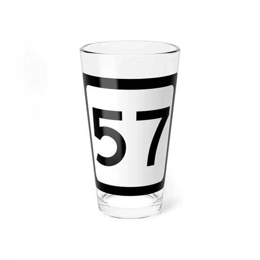 WV-57 (Virginia) (Road Sign) Pint Glass 16oz 16oz - Go Mug Yourself