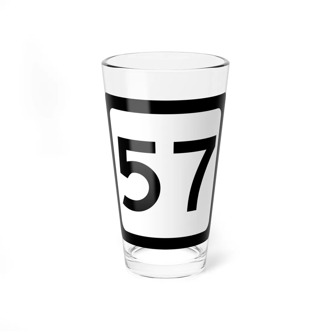 WV-57 (Virginia) (Road Sign) Pint Glss 16oz 16oz - Go Mug Yourself