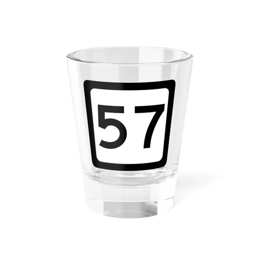 WV-57 (Virginia) (Road Sign) Shot Glass 1.5oz 1.5oz - Go Mug Yourself