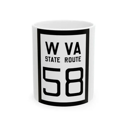 WV-58 1922 (Virginia) (Road Sign) White Coffee Mug 11oz - Go Mug Yourself