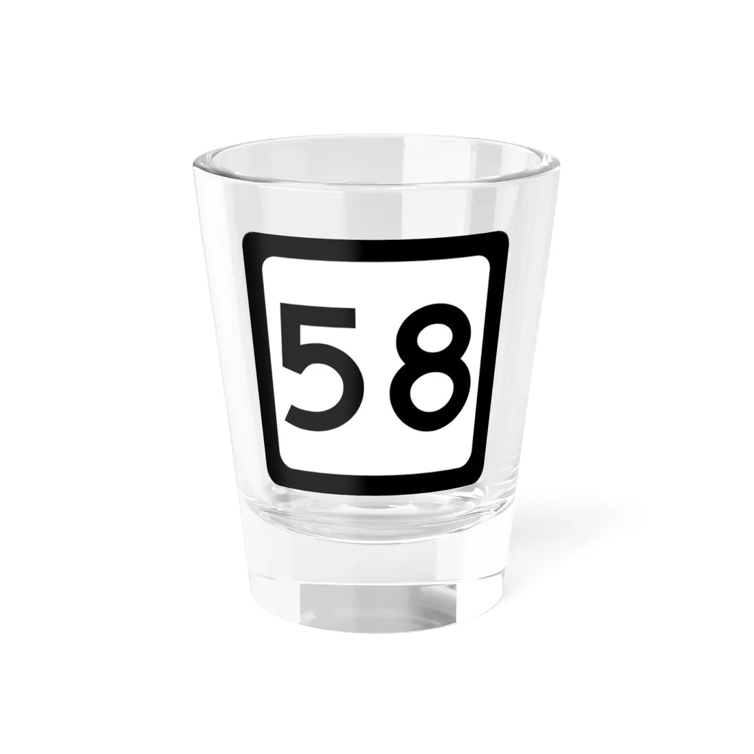 WV-58 (Virginia) (Road Sign) Shot Glass 1.5oz 1.5oz - Go Mug Yourself
