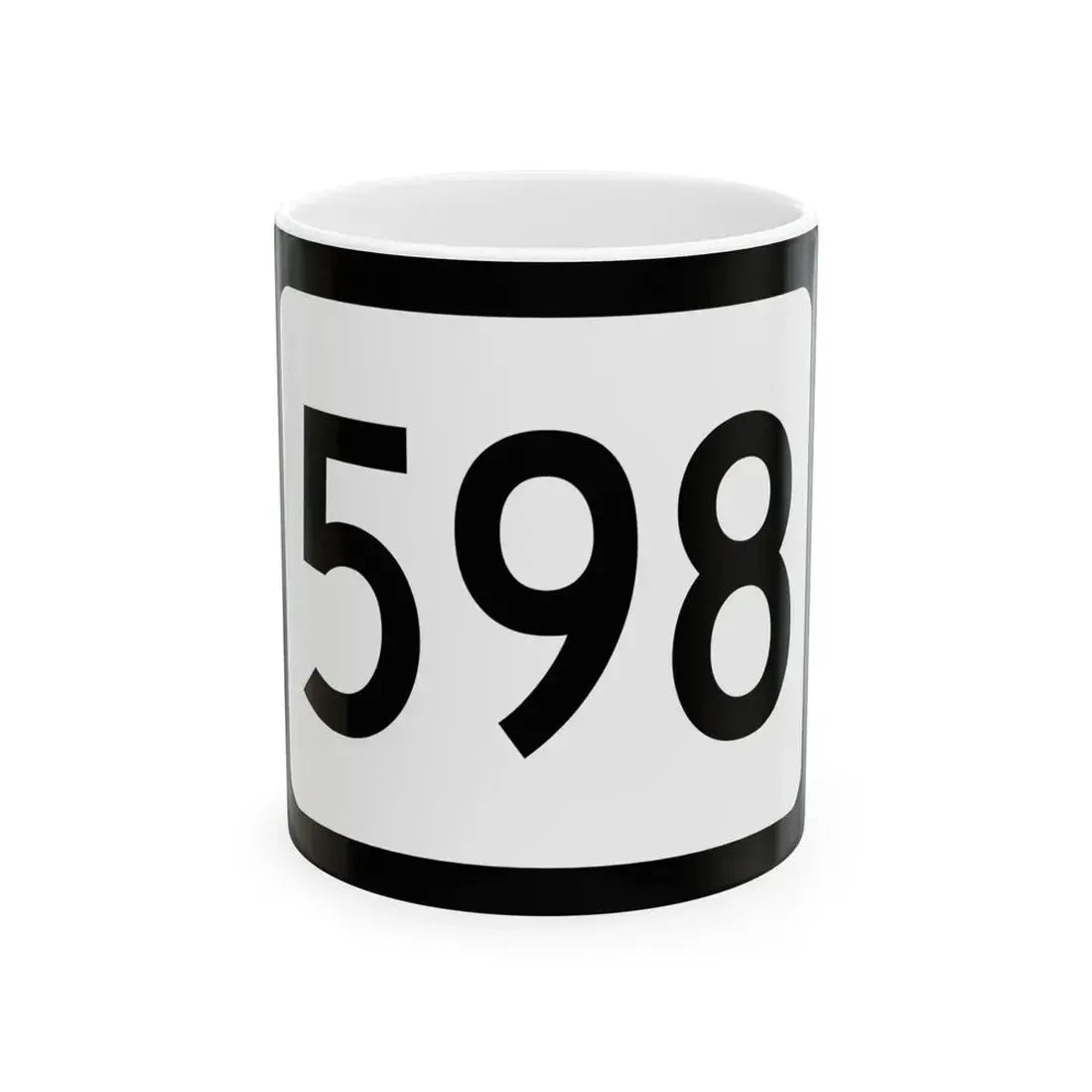 WV-598 (Virginia) (Road Sign) White Coffee Mug 11oz - Go Mug Yourself