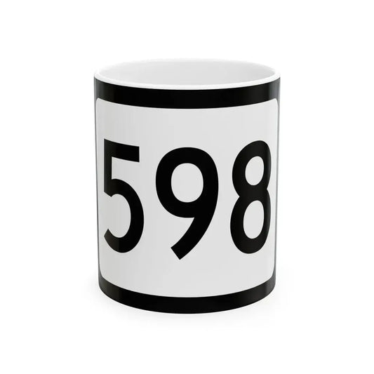 WV-598 (Virginia) (Road Sign) White Coffee Mug 11oz - Go Mug Yourself