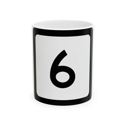 WV-6 (Virginia) (Road Sign) White Coffee Mug 11oz - Go Mug Yourself