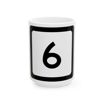 WV-6 (Virginia) (Road Sign) White Coffee Mug 15oz - Go Mug Yourself