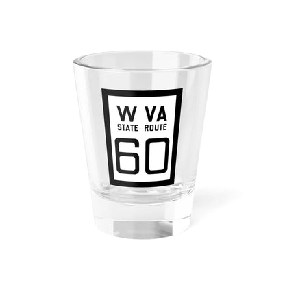 WV-60 1922 (Virginia) (Road Sign) Shot Glass 1.5oz 1.5oz - Go Mug Yourself