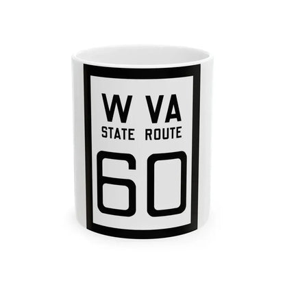 WV-60 1922 (Virginia) (Road Sign) White Coffee Mug 11oz - Go Mug Yourself