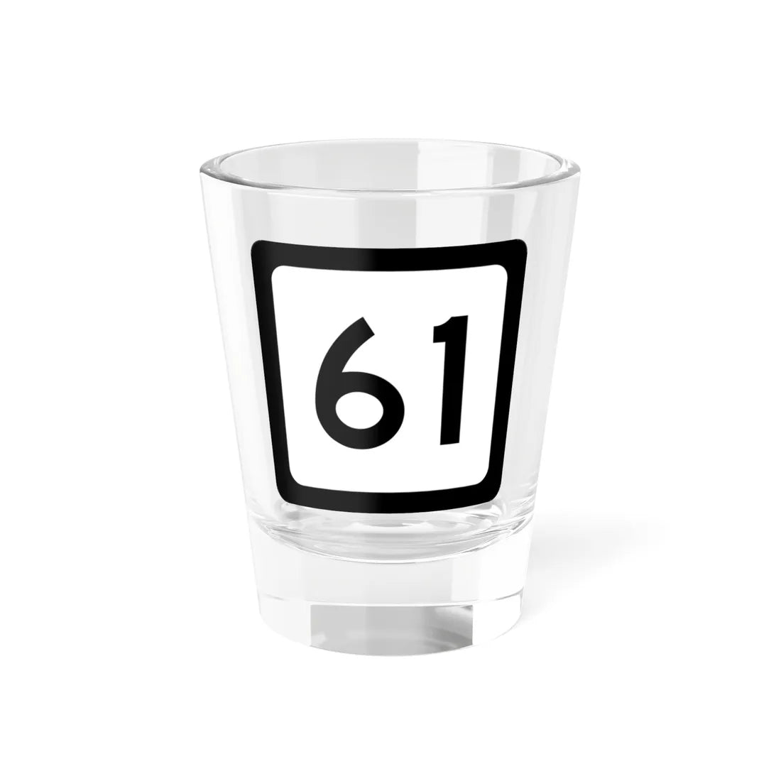 WV-61 (Virginia) (Road Sign) Shot Glass 1.5oz 1.5oz - Go Mug Yourself