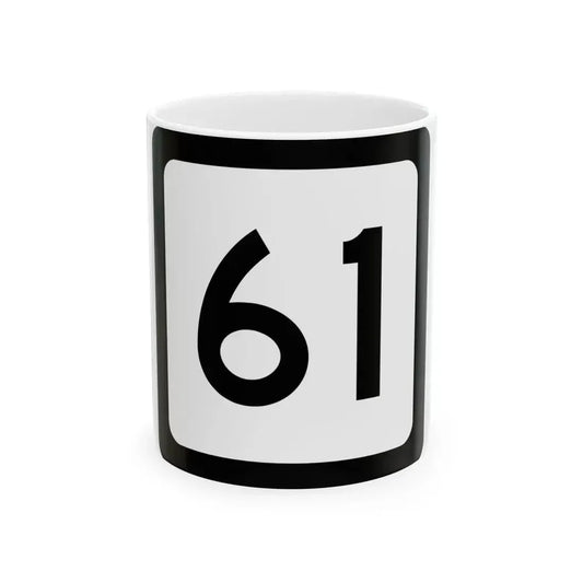 WV-61 (Virginia) (Road Sign) White Coffee Mug 11oz - Go Mug Yourself