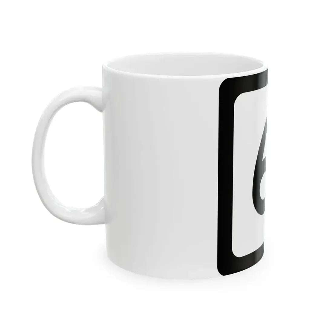 WV-61 (Virginia) (Road Sign) White Coffee Mug - Go Mug Yourself
