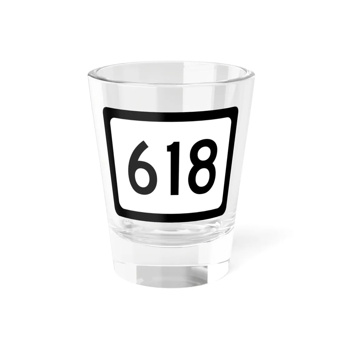WV-618 (Virginia) (Road Sign) Shot Glass 1.5oz 1.5oz - Go Mug Yourself