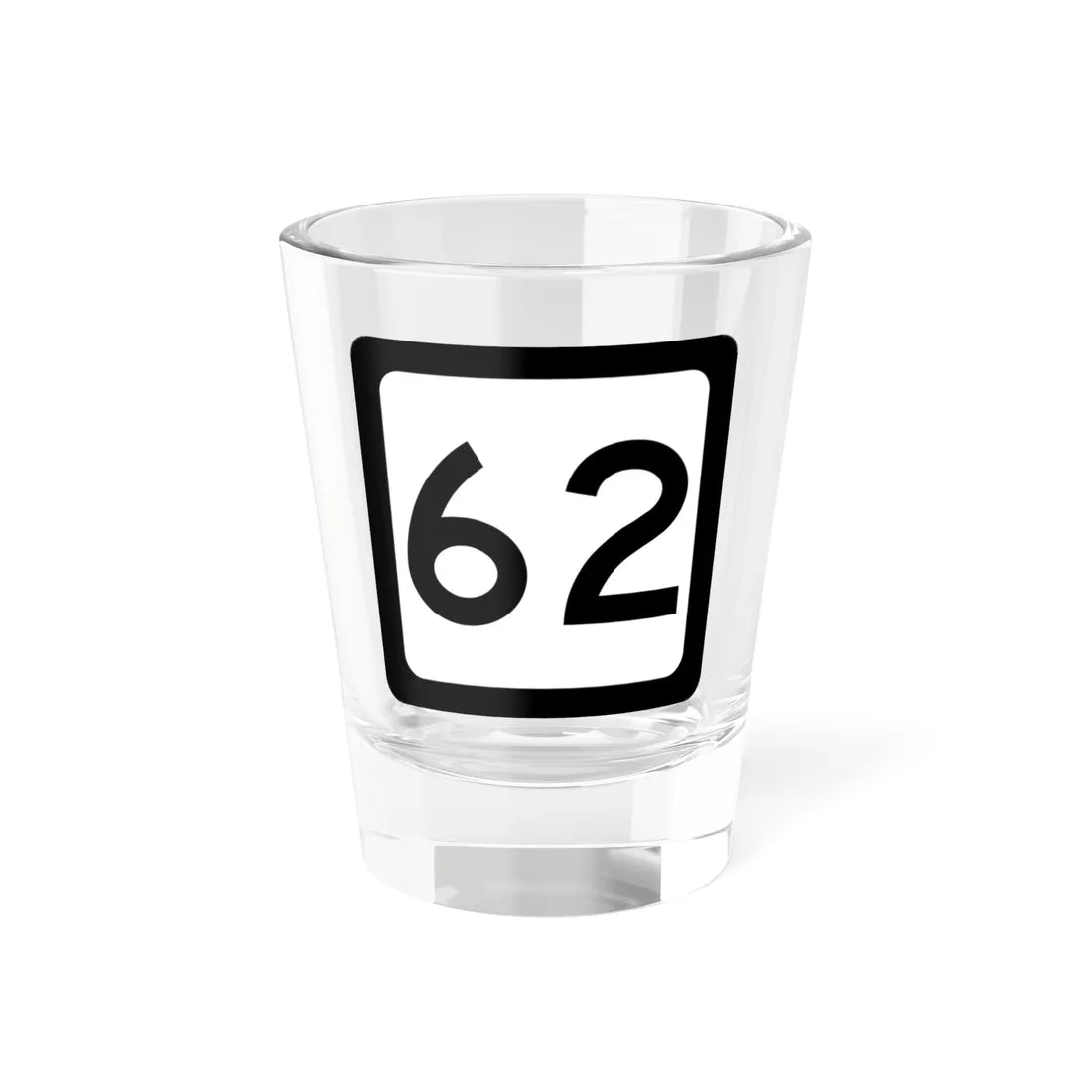WV-62 (Virginia) (Road Sign) Shot Glass 1.5oz 1.5oz - Go Mug Yourself