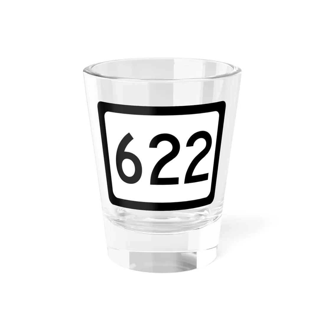 WV-622 (Virginia) (Road Sign) Shot Glass 1.5oz 1.5oz - Go Mug Yourself