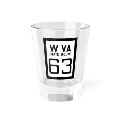 WV-63 1922 (Virginia) (Road Sign) Shot Glass 1.5oz 1.5oz - Go Mug Yourself