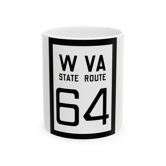 WV-64 1922 (Virginia) (Road Sign) White Coffee Mug 11oz - Go Mug Yourself