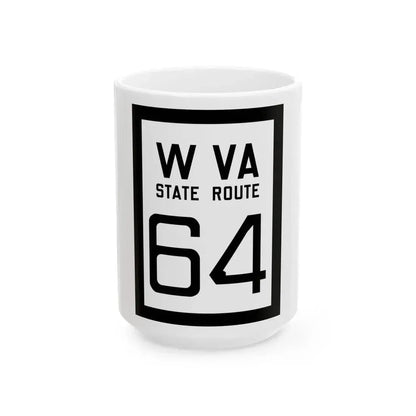 WV-64 1922 (Virginia) (Road Sign) White Coffee Mug 15oz - Go Mug Yourself