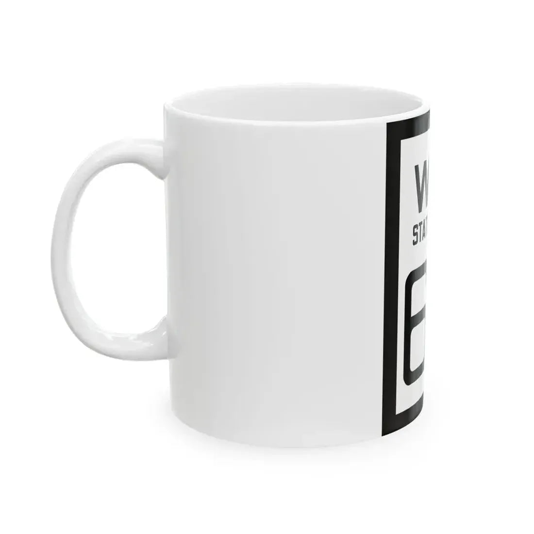 WV-64 1922 (Virginia) (Road Sign) White Coffee Mug - Go Mug Yourself