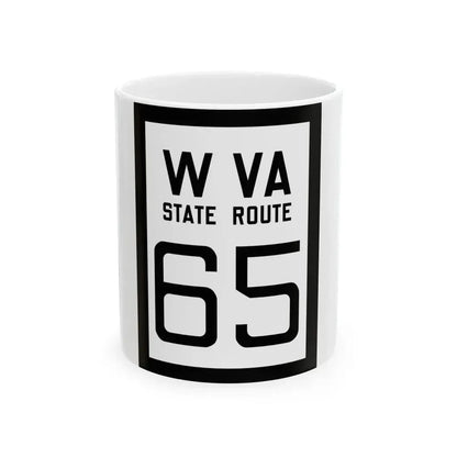 WV-65 1922 (Virginia) (Road Sign) White Coffee Mug 11oz - Go Mug Yourself
