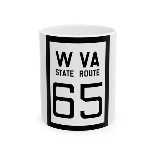 WV-65 1922 (Virginia) (Road Sign) White Coffee Mug 11oz - Go Mug Yourself
